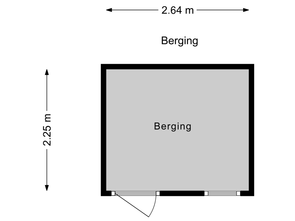 Bekijk plattegrond van Berging van Molenstraat 85