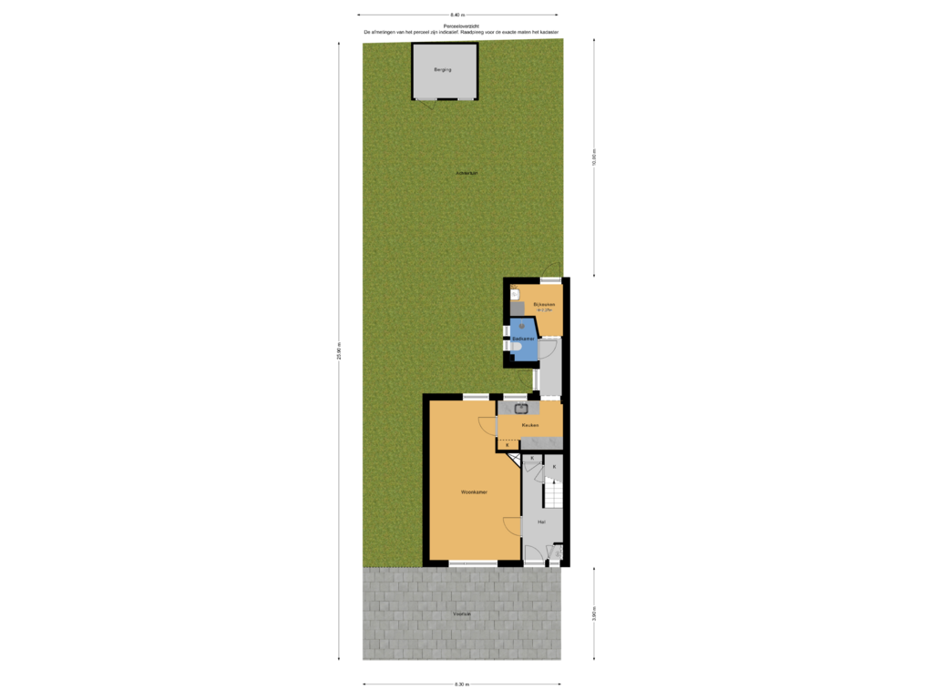 Bekijk plattegrond van Perceeloverzicht van Molenstraat 85