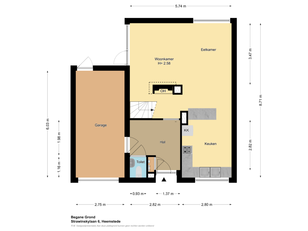 View floorplan of Begane Grond of Strawinskylaan 6