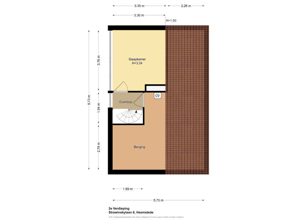 View floorplan of 2e Verdieping of Strawinskylaan 6