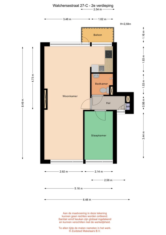 Foto 21 van Walchersestraat 27-C