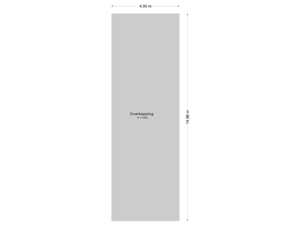 View floorplan of Overkapping of Waatselaarstraat 3