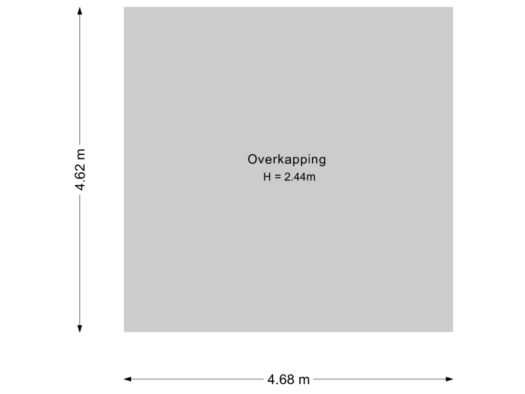 View floorplan of Overkapping4 of Waatselaarstraat 3