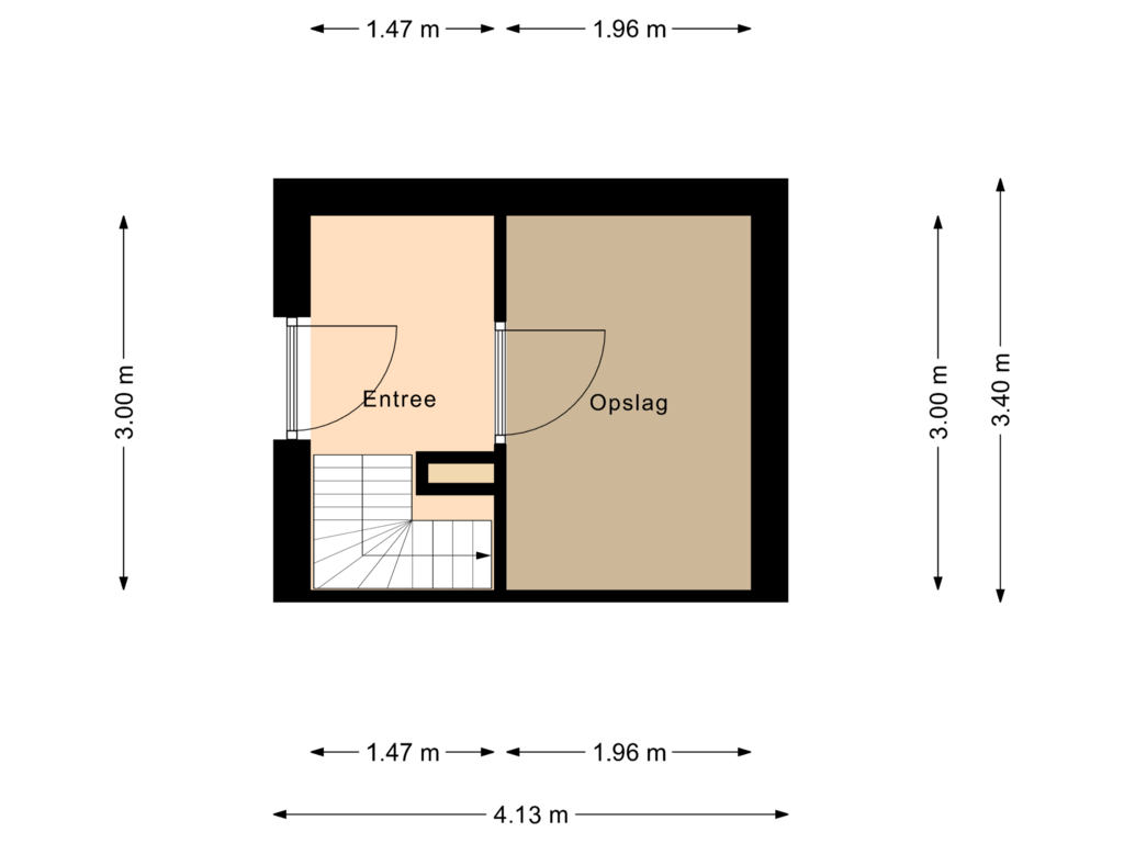 View floorplan of First floor of Heermahof 16