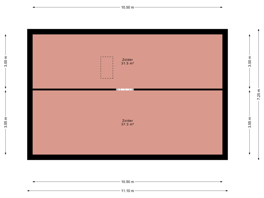 View floorplan of Floor 2 of Heermahof 16