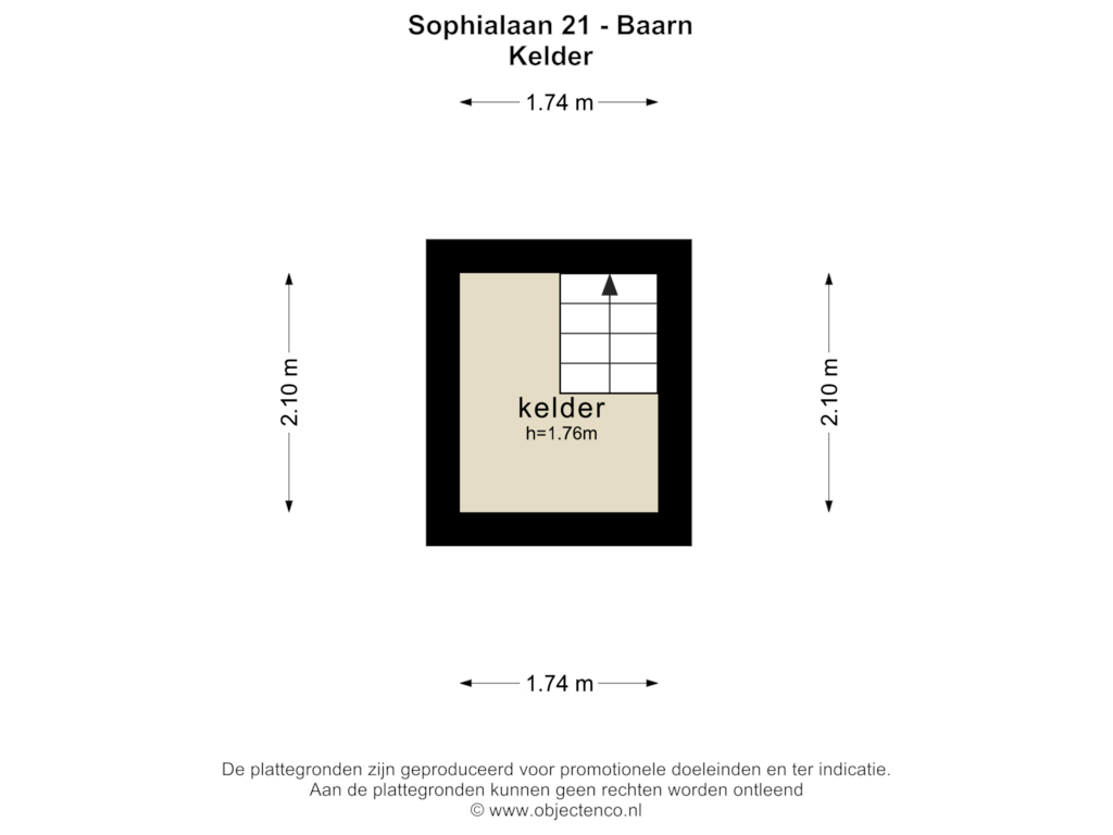 View floorplan of KELDER of Sophialaan 21