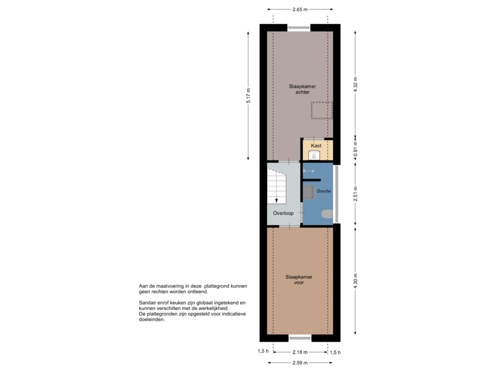 Bekijk plattegrond van Eerste verdieping van Noordzijde Haven 21