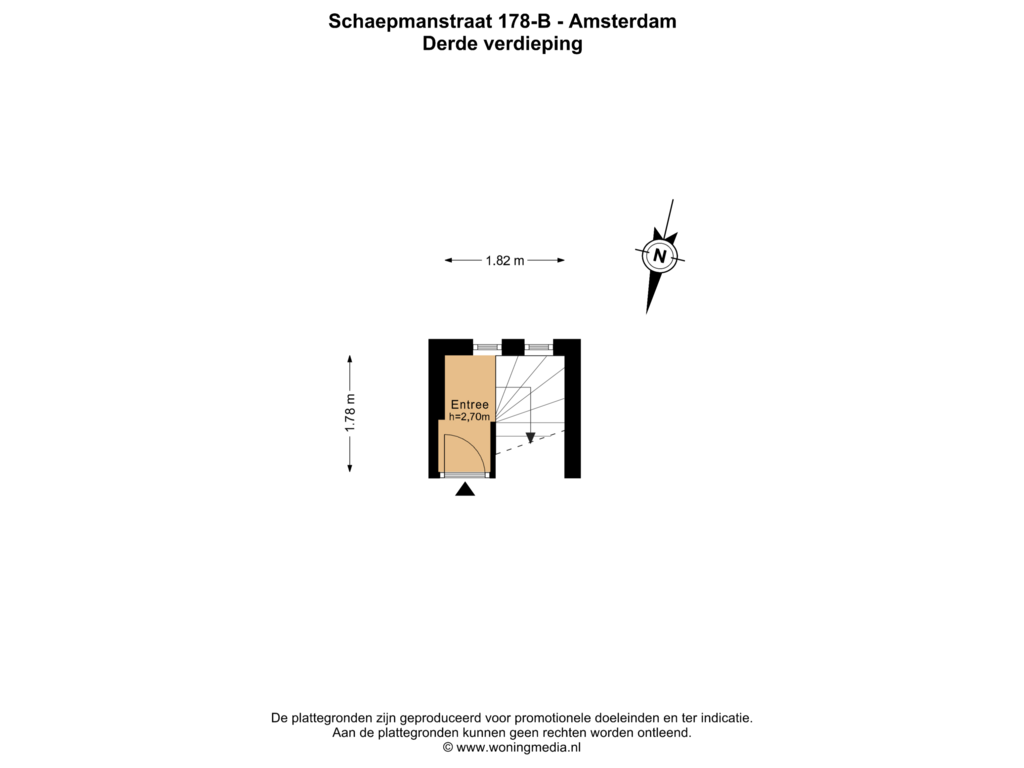 Bekijk plattegrond van 3e_verd van Schaepmanstraat 178-B