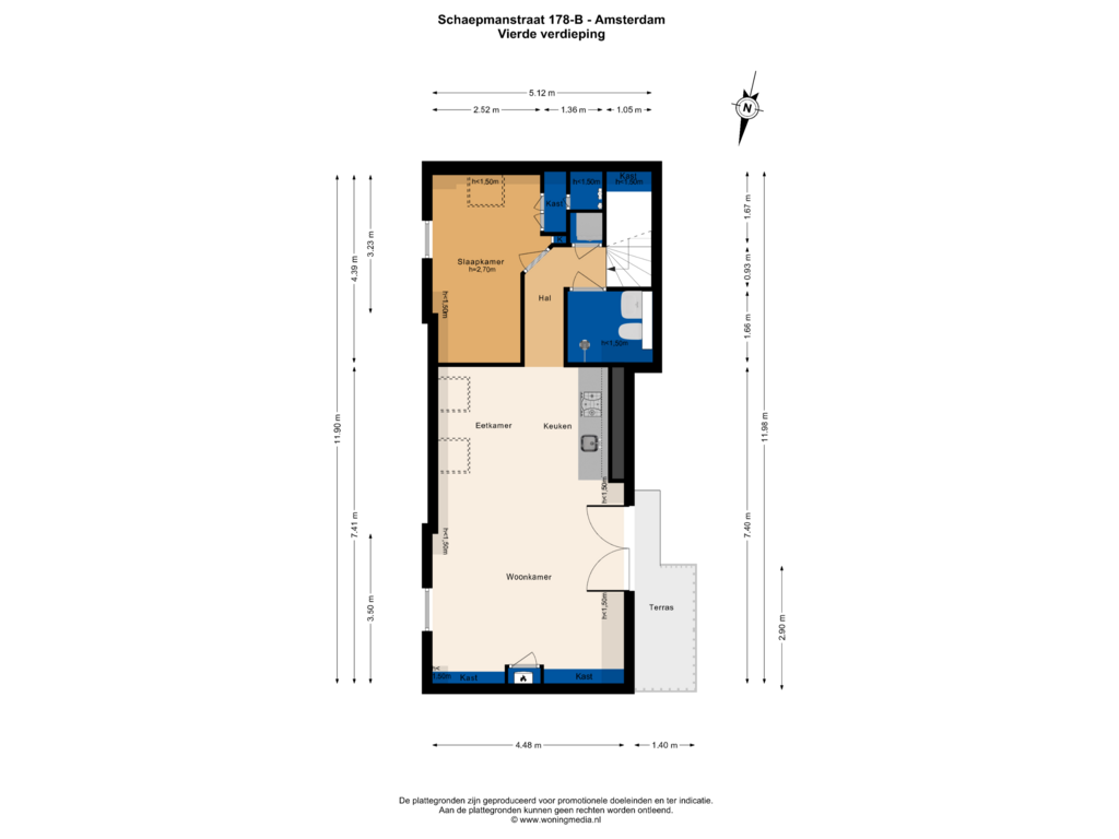 Bekijk plattegrond van 4e_verd van Schaepmanstraat 178-B