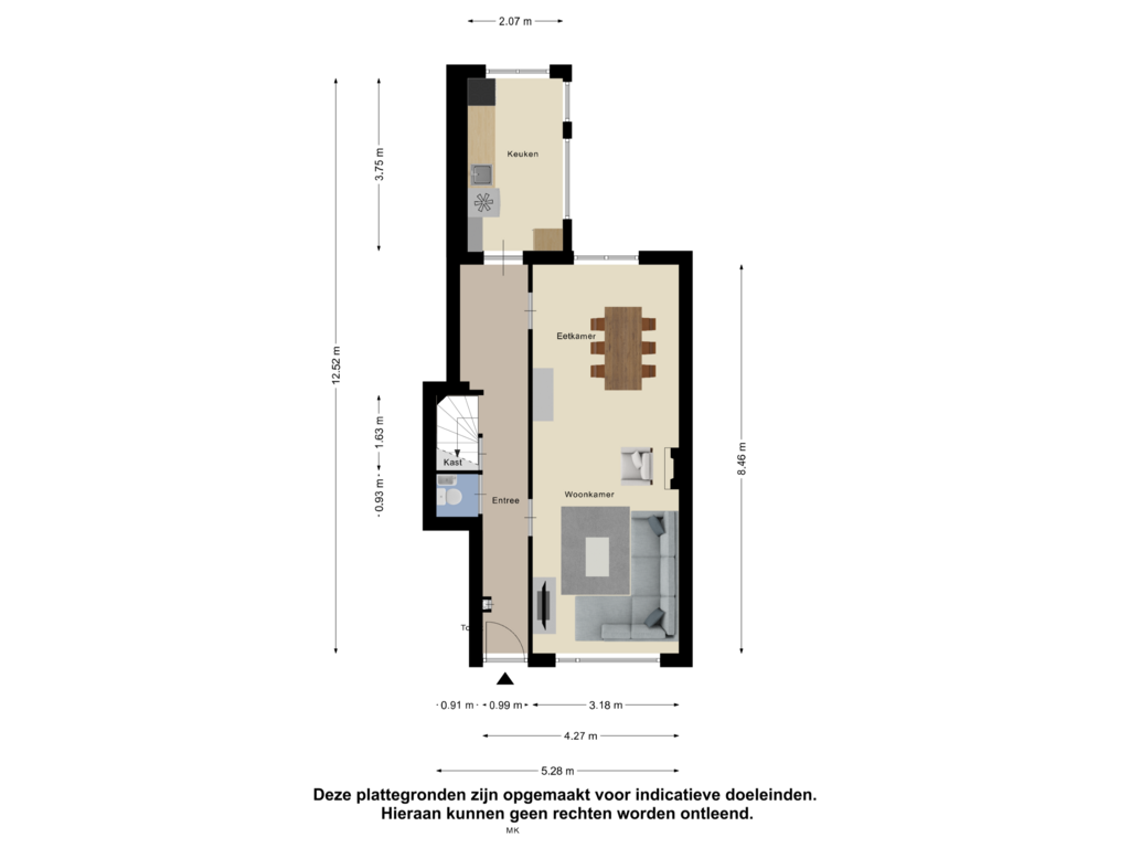 Bekijk plattegrond van Begane Grond van Steenbergenstraat 23