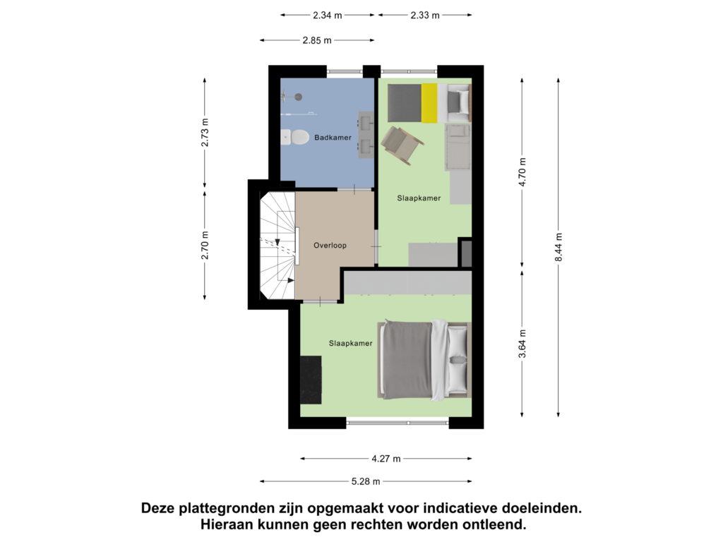 Bekijk plattegrond van Eerste Verdieping van Steenbergenstraat 23