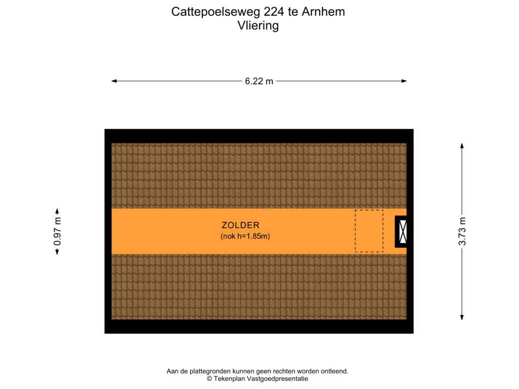 View floorplan of Vliering of Cattepoelseweg 224