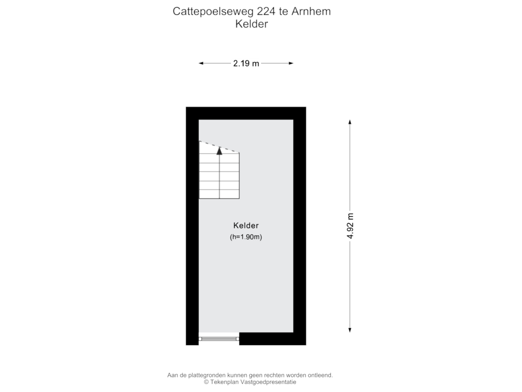 View floorplan of Kelder of Cattepoelseweg 224