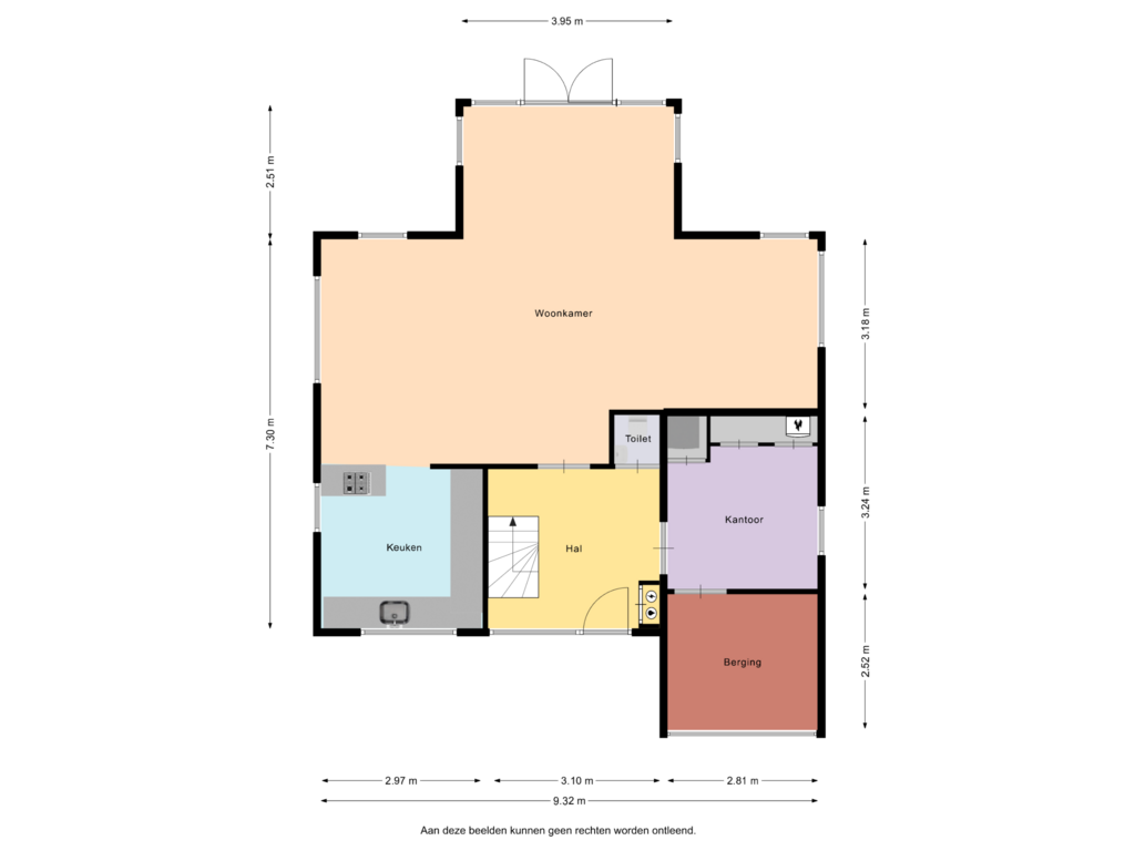 View floorplan of Begane grond of Bongerd 34