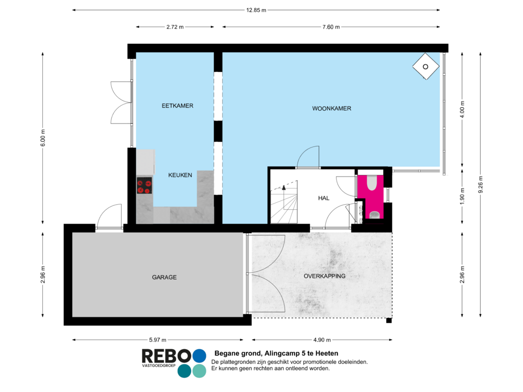 Bekijk plattegrond van Begane grond van Alingcamp 5