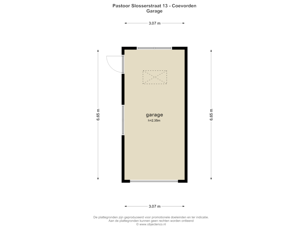 Bekijk plattegrond van GARAGE van Pastoor Slosserstraat 13