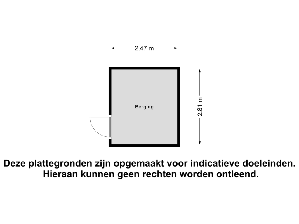 Bekijk plattegrond van Berging van Leliepad 5