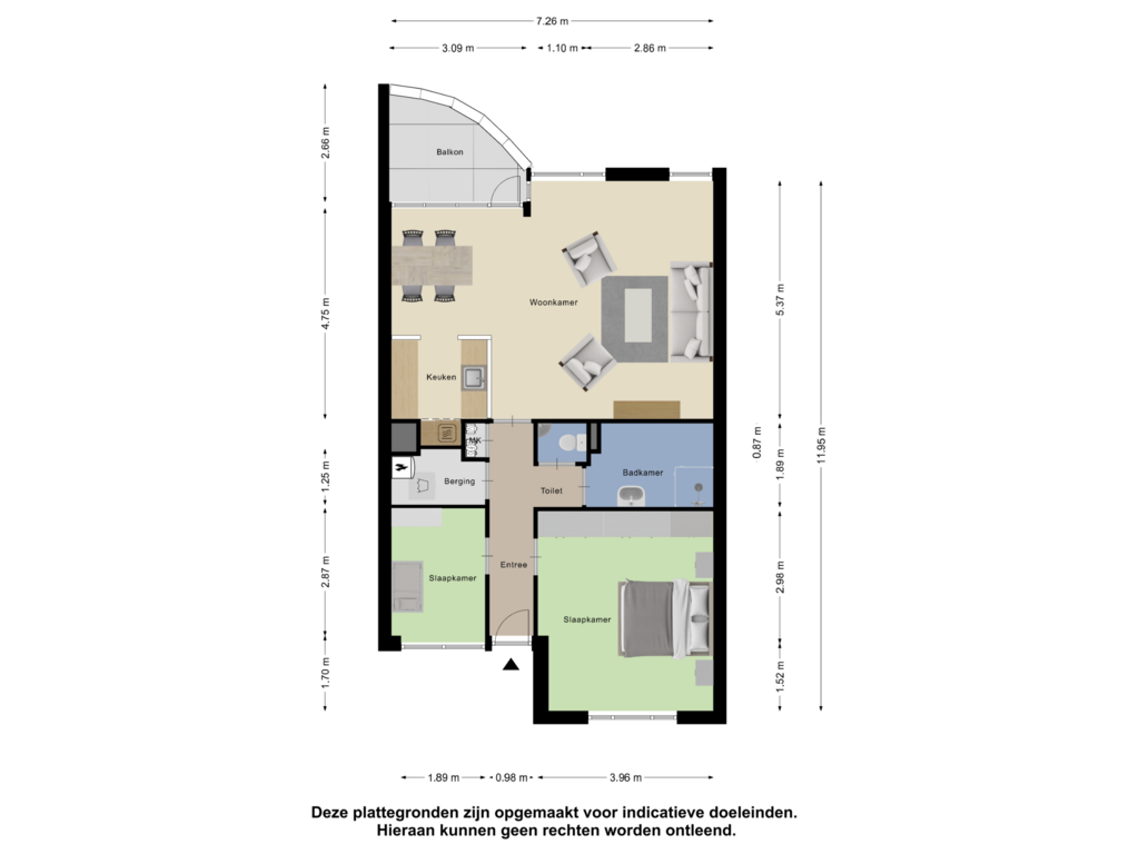 View floorplan of Appartement of Markendaalseweg 329-C7