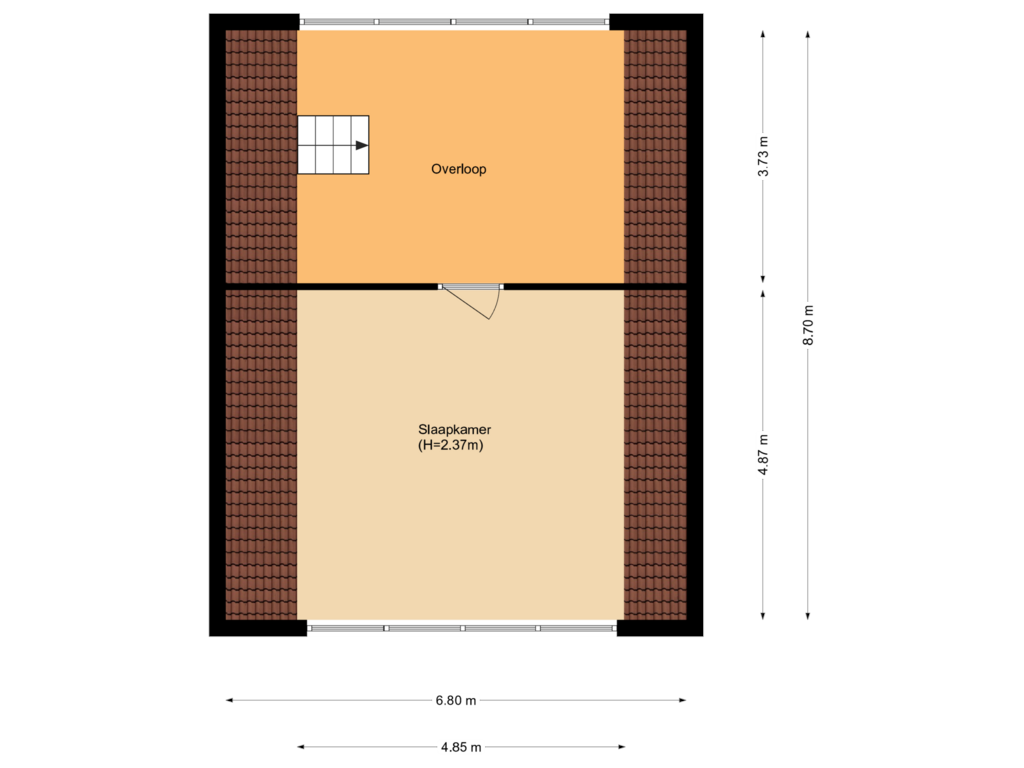 View floorplan of Floor 1 of Vosmaerlaan 28