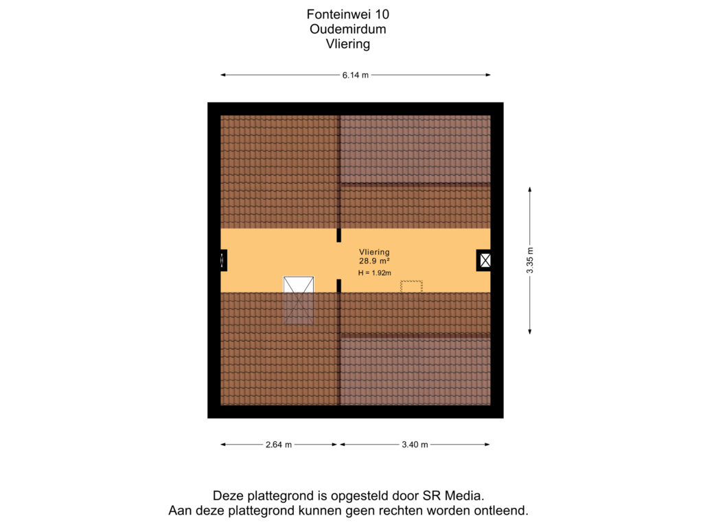 Bekijk plattegrond van Vliering van Fonteinwei 10