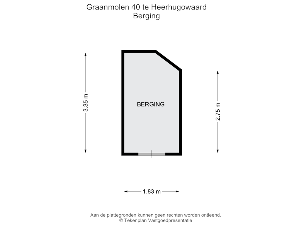 Bekijk plattegrond van Berging van Graanmolen 40