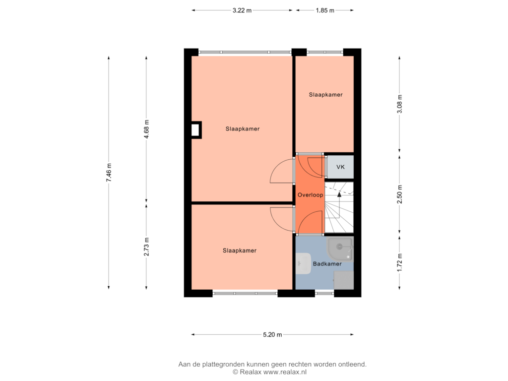 Bekijk plattegrond van Verdieping van Merwedestraat 151