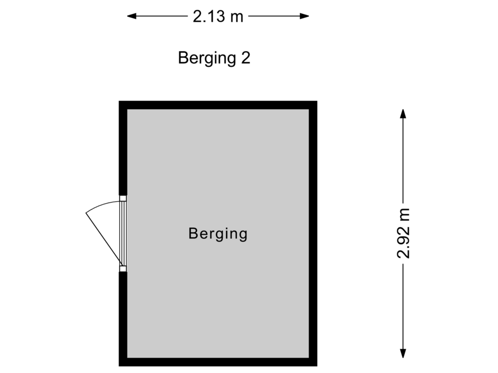 Bekijk plattegrond van Berging 2 van Groene Leeuwstraat 11