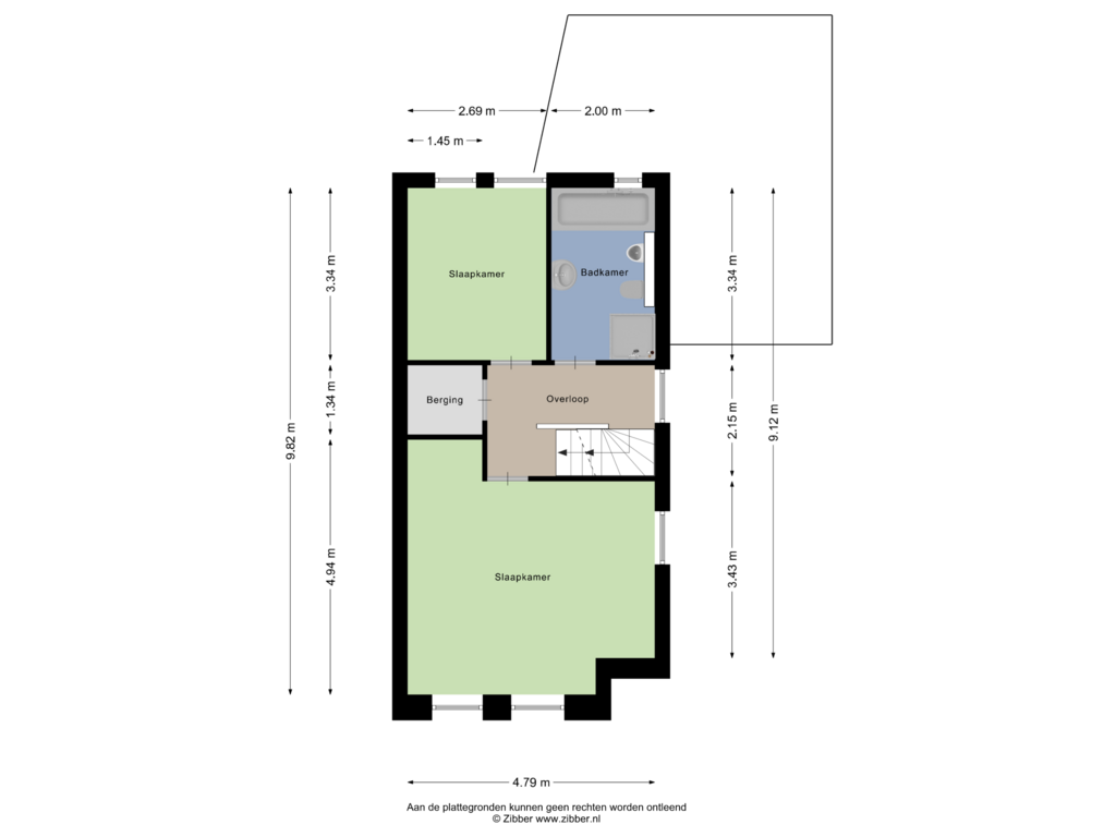 Bekijk plattegrond van Eerste Verdieping van Hongarije 3