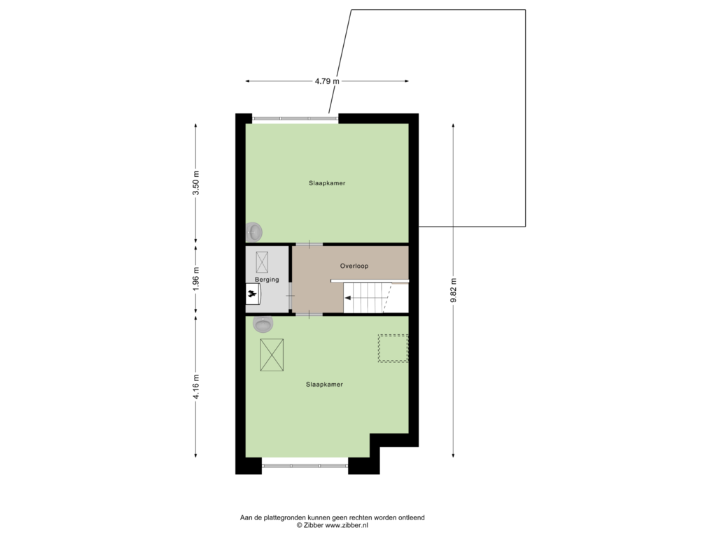 Bekijk plattegrond van Tweede verdieping van Hongarije 3