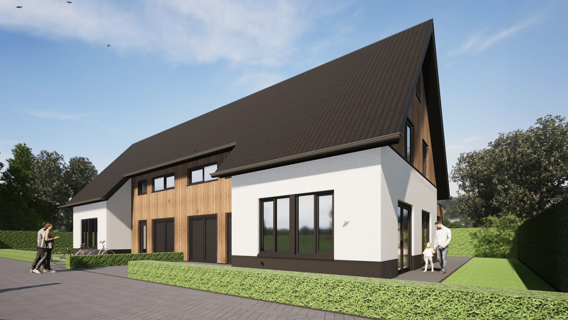 Halfvrijstaande villa's (Bouwnr. 2)  