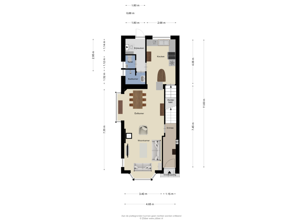 View floorplan of Begane grond of Koolmeesweg 14