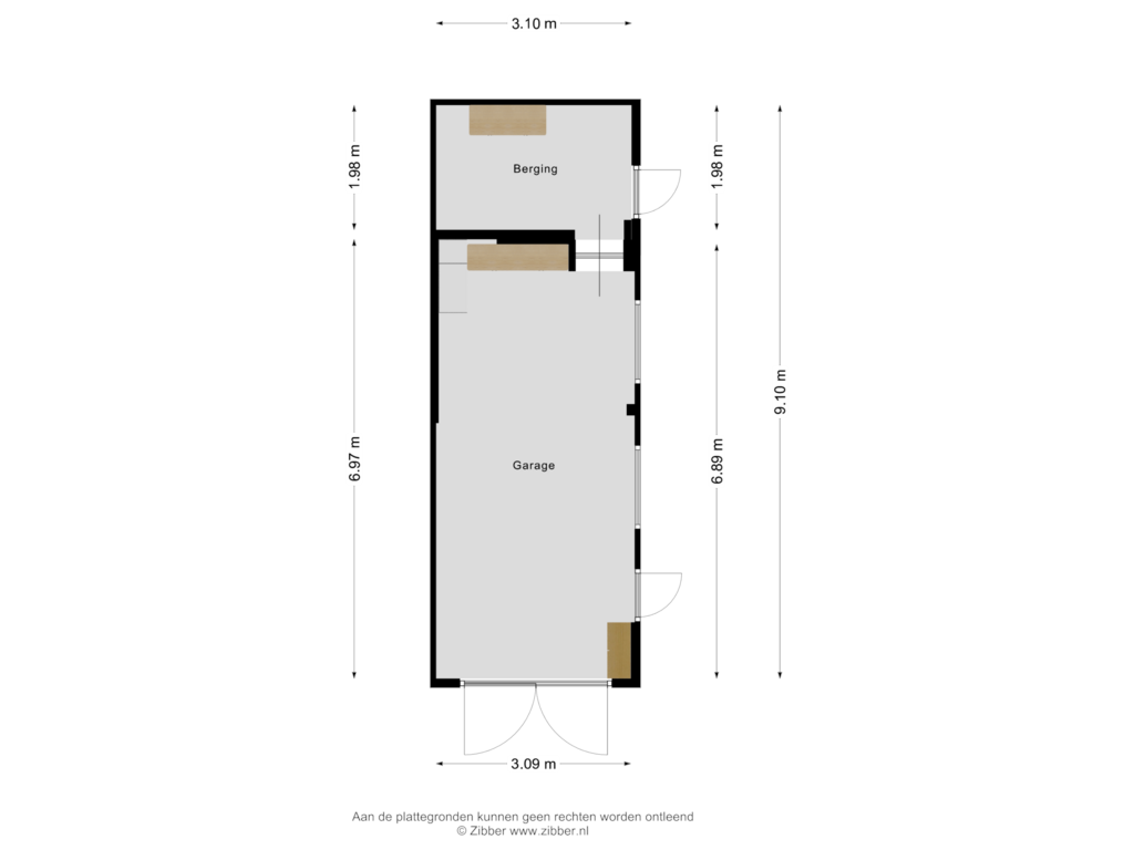 View floorplan of Berging of Koolmeesweg 14