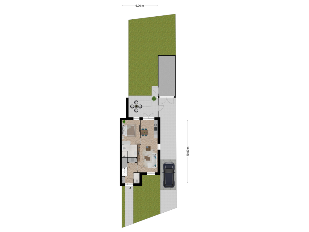 Bekijk plattegrond van Situatie van Hoofdstraat 31-A