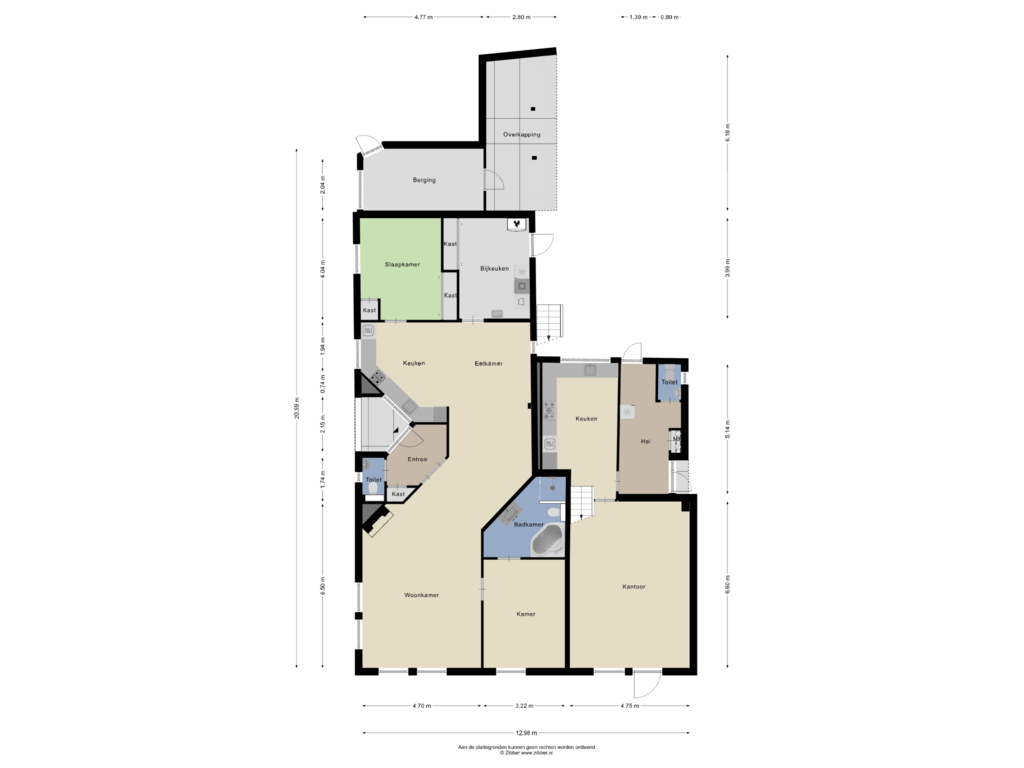 Bekijk plattegrond van Begane grond van De Krijt 8