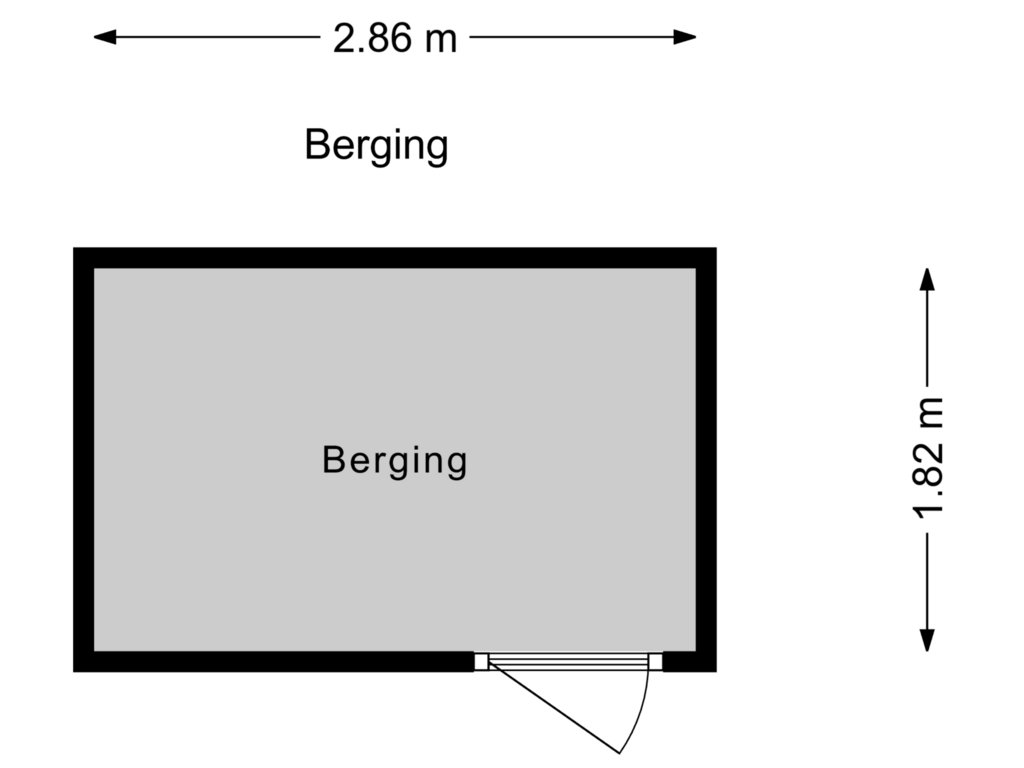 Bekijk plattegrond van Berging van Natuursteenlaan 23