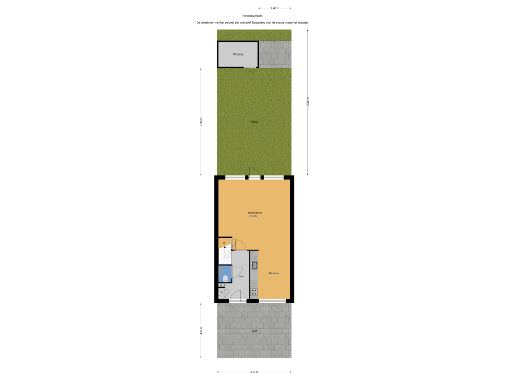 Bekijk plattegrond van Perceeloverzicht van Natuursteenlaan 23