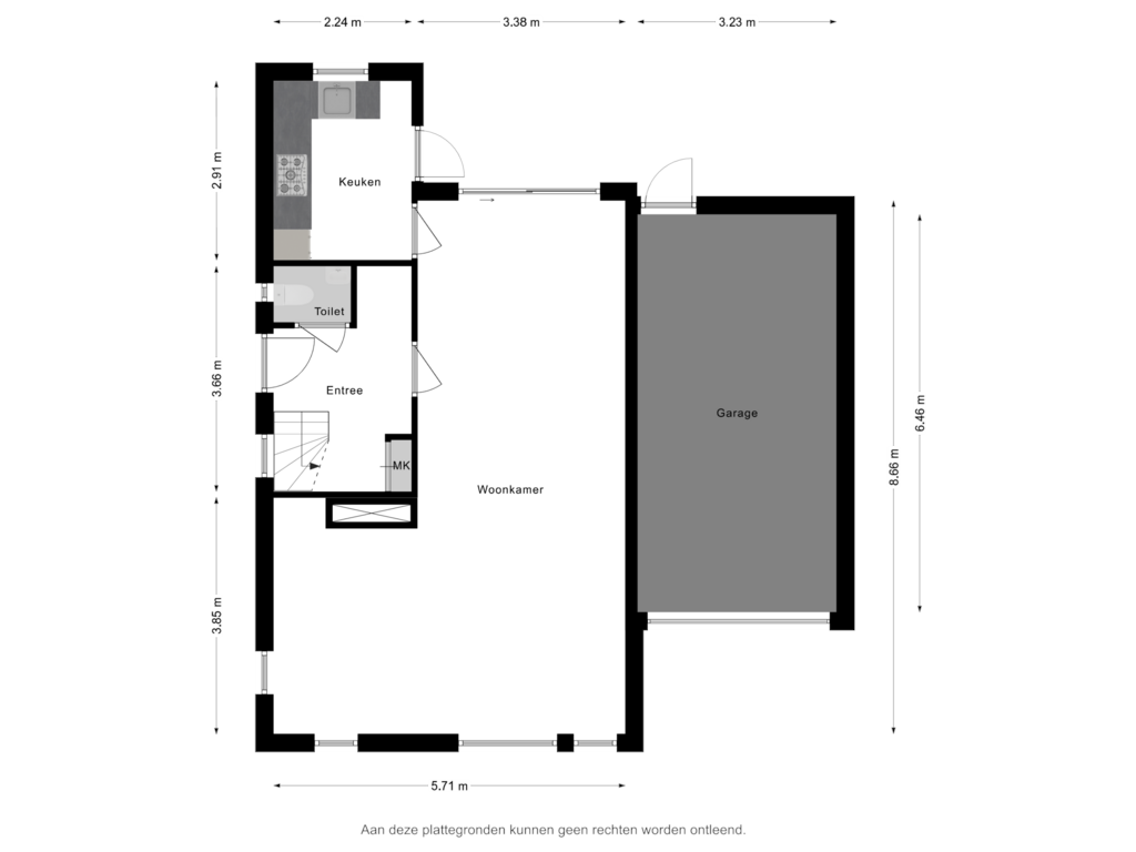 Bekijk plattegrond van Begane grond van Langvennen-Oost 12