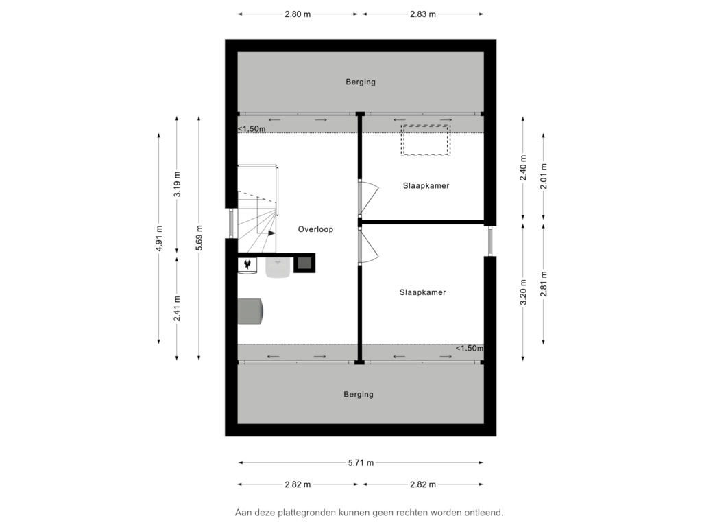 Bekijk plattegrond van Tweede verdieping van Langvennen-Oost 12