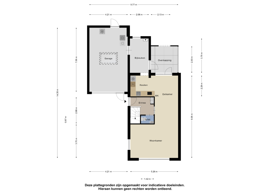 Bekijk plattegrond van Begane Grond van Reidmosk 9