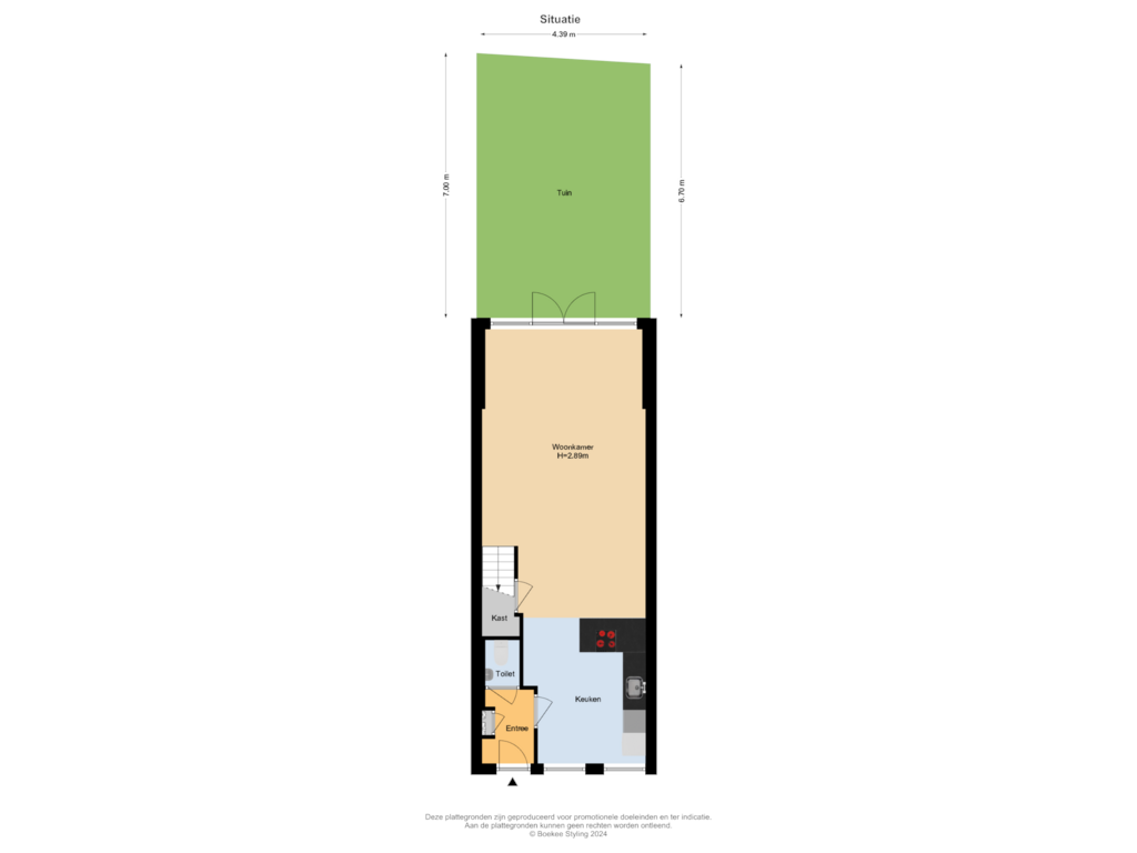 View floorplan of Situatie of Papentorenvest 68