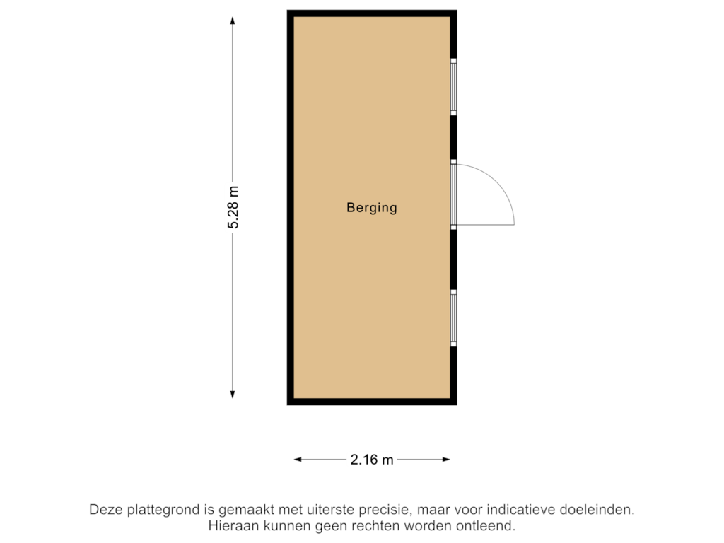 View floorplan of Berging of Ale-Tún 37