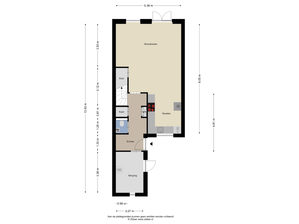 Bekijk plattegrond van Begane grond van Orkest 18