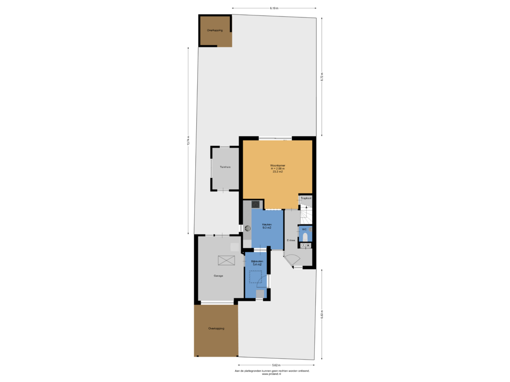 Bekijk plattegrond van Begane Grond Met Kavel van De Nijverheid 101