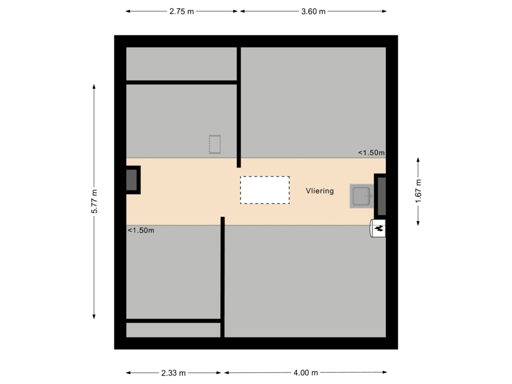 Bekijk plattegrond van Tweede Verdieping van Auriga 1