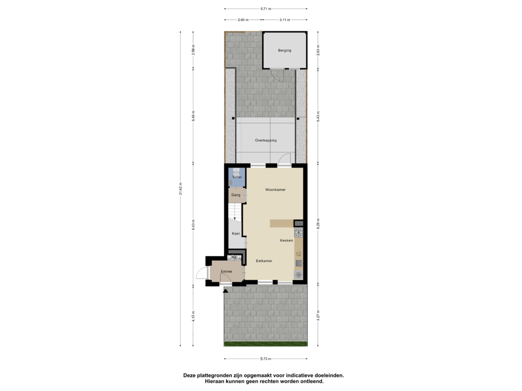 Bekijk plattegrond van Begane Grond-tuin van Hertgang 86