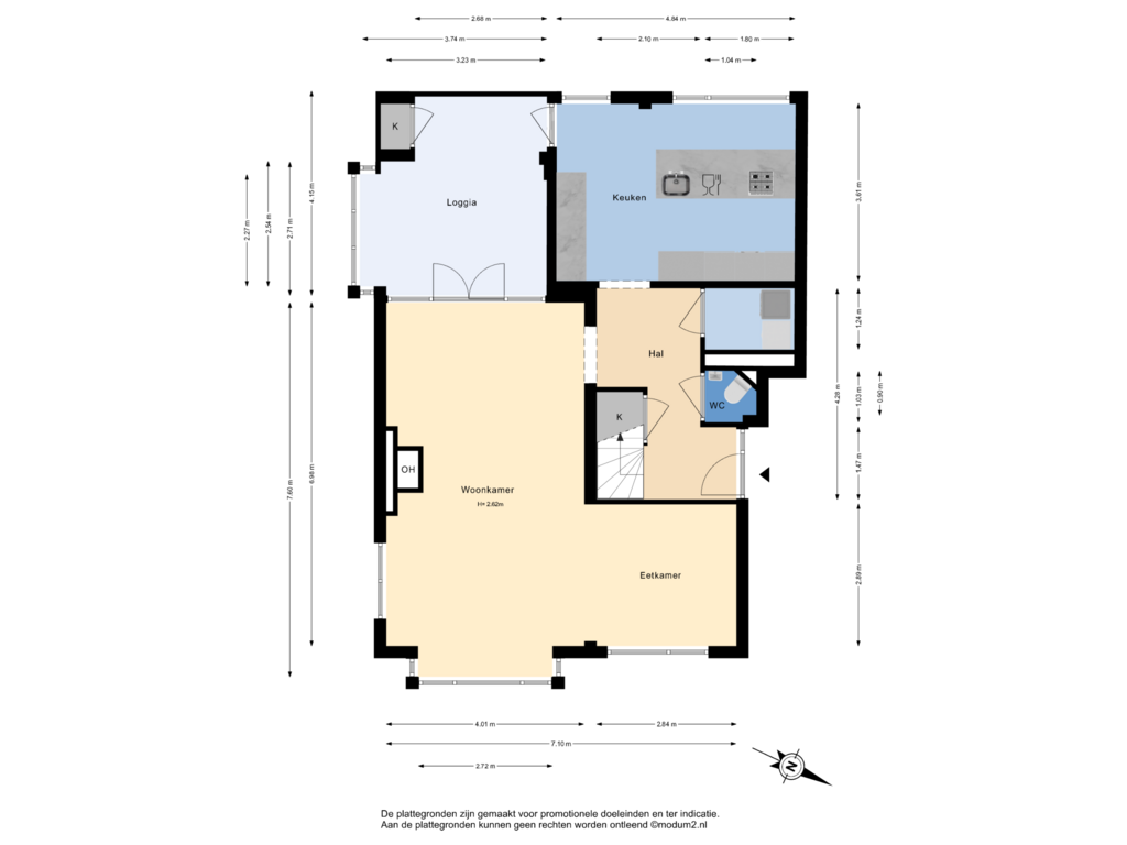 Bekijk plattegrond van 4e Verdieping van Huis te Landelaan 404