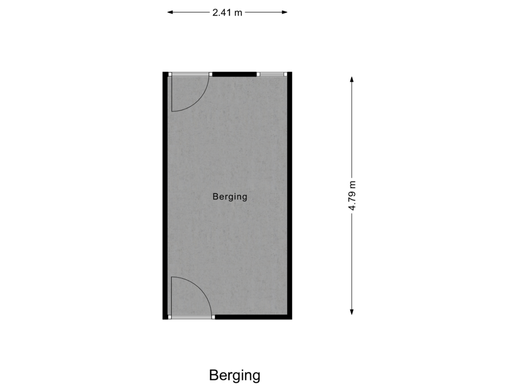 View floorplan of Berging of 4e Nijverheidstraat 8