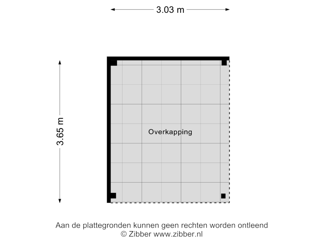 View floorplan of Overkapping of Vonderstraat 24