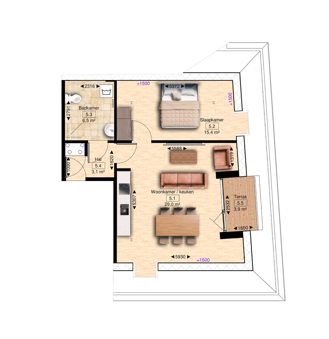 Foto 8 van Schoolstraat 1-E