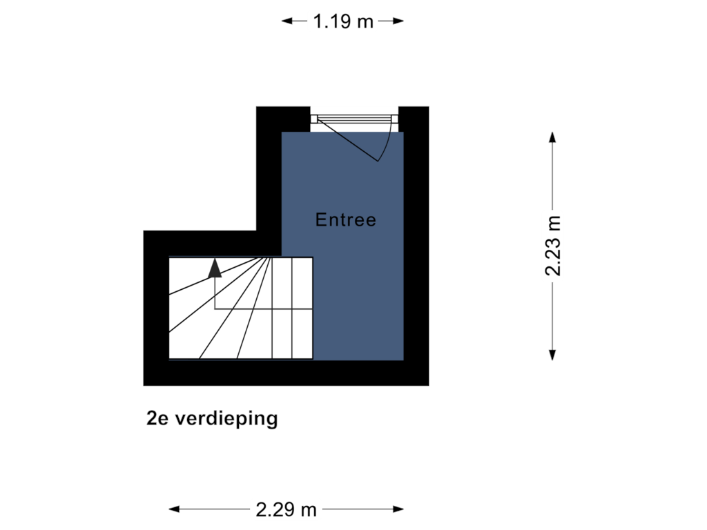 Bekijk plattegrond van 2e verdieping van Willem de Zwijgerlaan 65-3